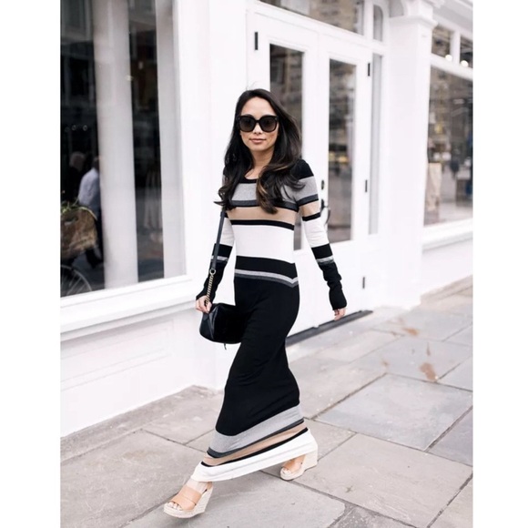 BAILEY 44 Long-Sleeve Striped Maxi Dress - Sz XS - Picture 12 of 12